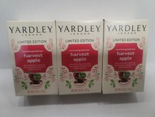 Yardley Apple Blossom Ltd Edition Moisturizing Bath Bar Soap 4.25 oz Lot of 3