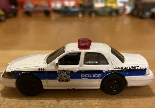 Vintage 2005 Matchbox Ford Crown Victoria State Police WHITE Very Rare K-9 FreeS - Picture 4 of 7