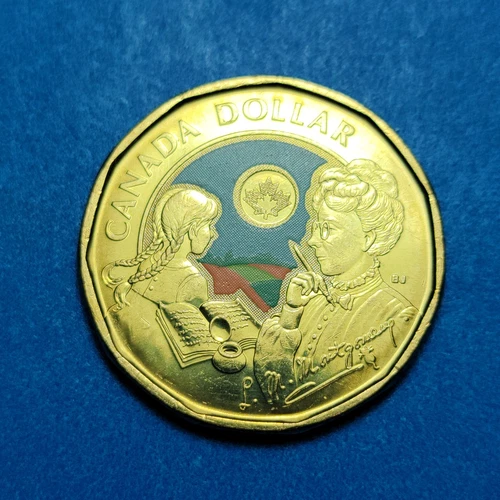 2024  LM Montgomery Anne Green Gables 1 DOLLAR Coloured LOONIE Combined Ship