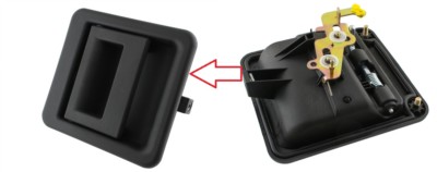 Poignée De Porte Latérale Droite Pour Peugeot Boxer 1994-2002 - Noir, Compatible Jumper/Ducato, Garantie 2 Ans