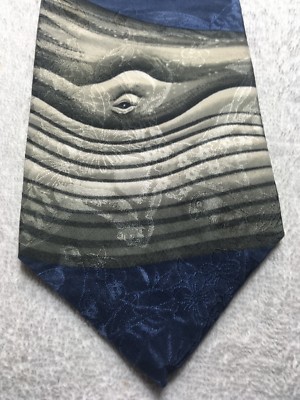 ENDANGERED SPECIES MENS TIE HUMPBACK WHALES 4 X 56