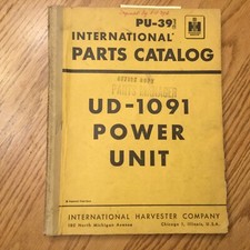 Ih International Ud-1091 Power Unit Parts Manual Book Catalog Diesel Engine Pu39