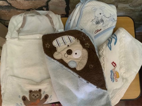 Baby bathrobe, pcs. No. 4, cotton, various colors