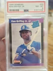 1989 Ken Griffey Jr Donruss #33 HOF RC Rookie Mariners PSA 8 NM-MT