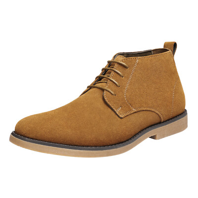 Men's Suede Leather Desert Chukka Boots Classic Oxford Lace Up Boots Size 6.5-15