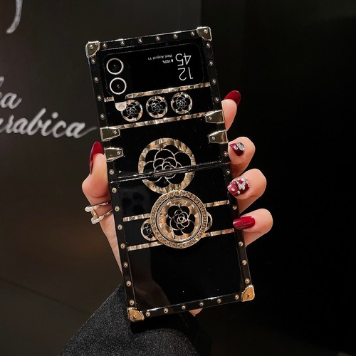 Étui de luxe Bling paillettes bague diamant support housse pour Samsung Z Flip 3/45/6 - Photo 20 sur 60