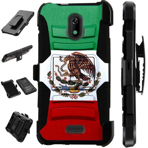 Luxguard For AT&T FUSION Z / MOTIVATE Phone Case Holster Cover MEXICO EAGLE FLAG