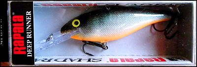 Leurre Rapala Leurre De Pêche Rapala Shad Rap Deep Runner SR-7 S - Couleur Argenté - Fabriqué En Irlande - Comme Neuf Leurre Crankbait Argenté Rapala Irlande