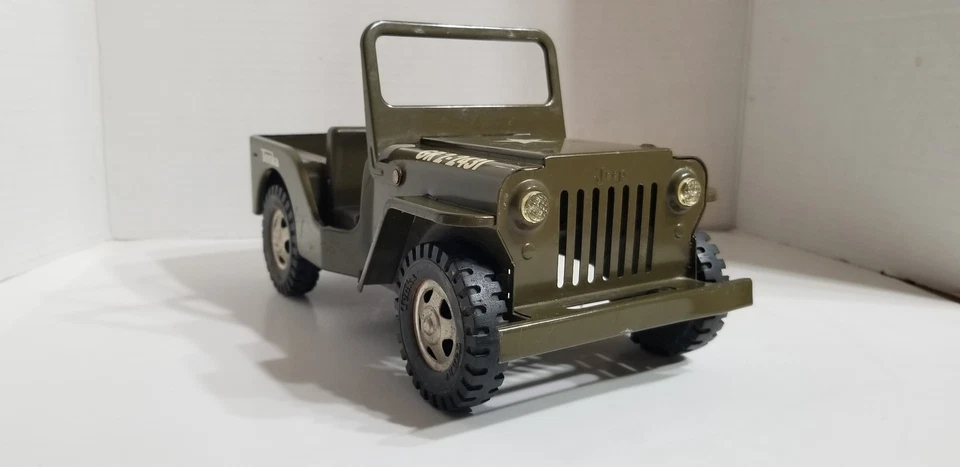 Vintage 1963 Tonka 10" Military Jeep Universal No. 251 Nice Clean Tub B - Image 4 of 4