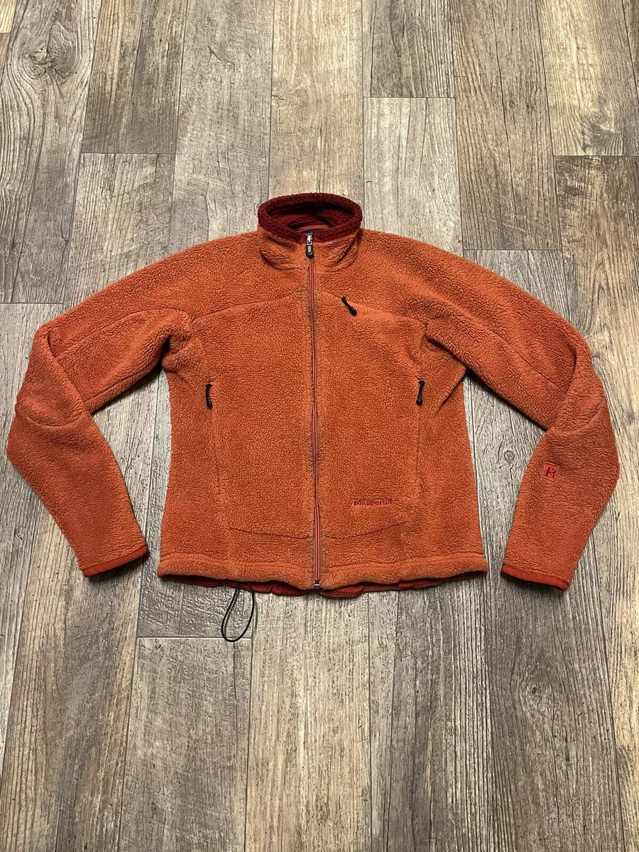 Vtg Patagonia R4 Regulator Fleece Jacket Polartec Orange USA Made XS