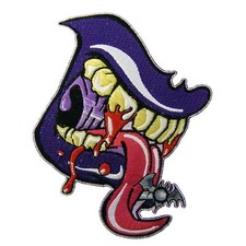 Kreepsville 666 Vamp Mouth Goth Punk Vampire Embroidered Iron On Patch PVM