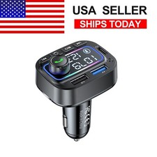 Dual USB-C 30W Car Charger w/ FM Transmitter, Handsfree  MP3 - Commuter Essenti