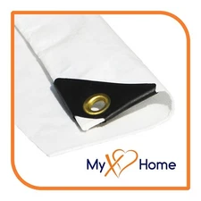 12 x 20 White Color 10 mil. Thick Heavy Duty Tarp by MyXOHome