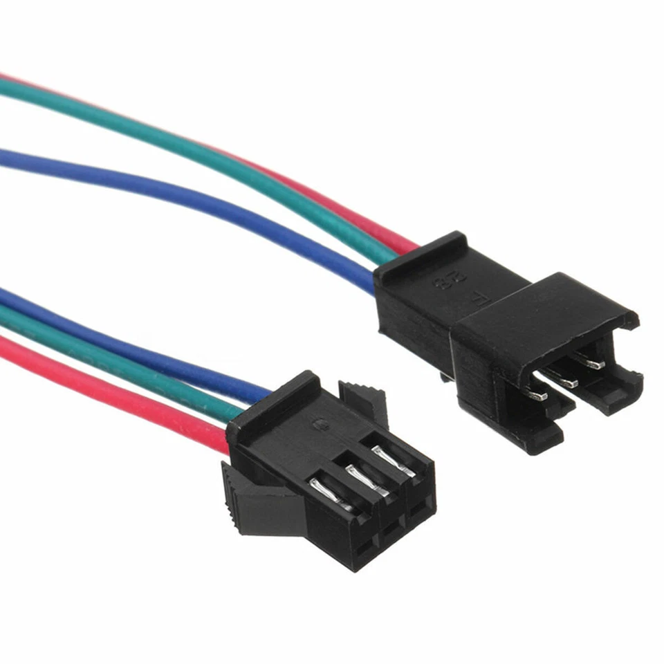 10 Satz JST 15cm SM 3Pin 22 AWG Adapterkabel Stecker männlich + weiblich 2.54mm - Bild 4 von 4