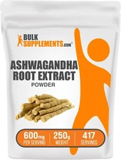 BulkSupplements Ashwagandha Extract Powder 250g - 600mg Per Serving