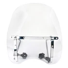 Clear motorcycle windshield Universal for Harley Honda Suzuki 7/8' 1'' Handlebar