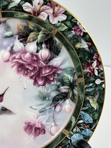 Vintage 1992 The Anna’s Hummingbird Collector Plate #2 Artist Lena Liu Plate.New - Picture 5 of 9