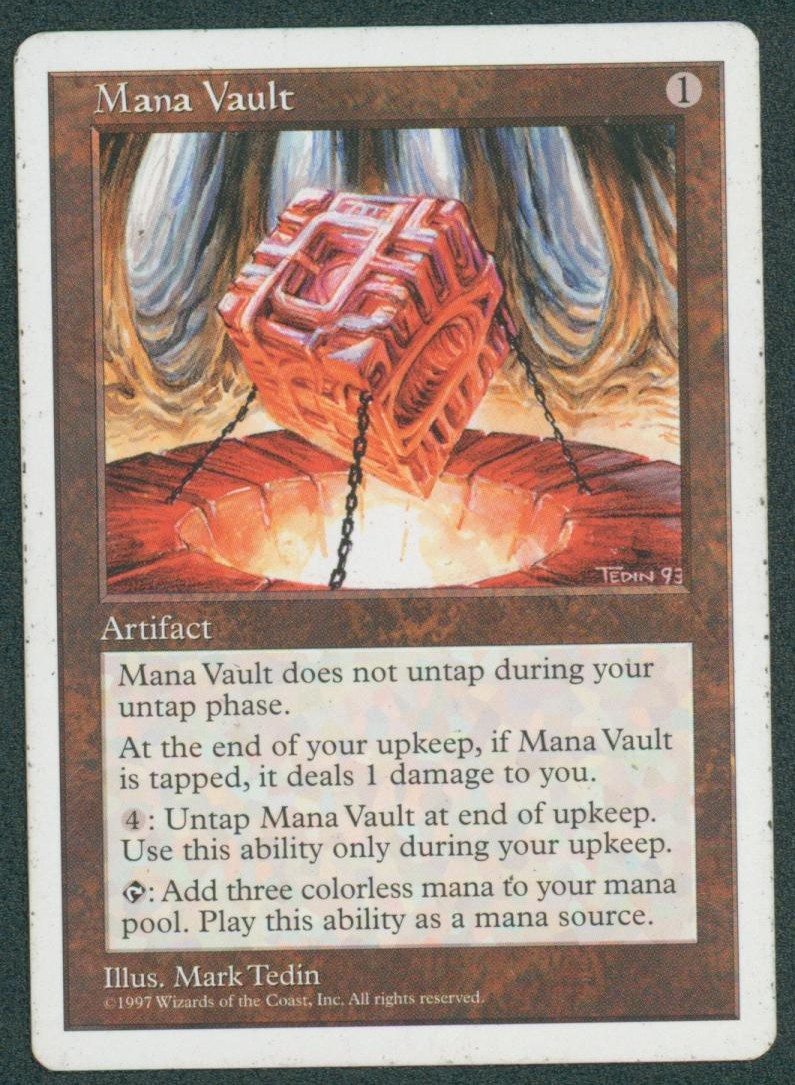 MTG Mana Vault Fifth Edition Heavily Played