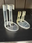 Mattel Barbie Clear x Stand 2.5 Inch Plastic Set Of 2 Vintage 80s