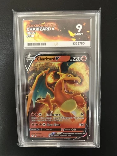 Charizard V 018/159 ACE graded card
