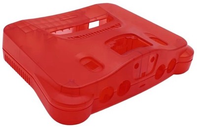 NEW Replacement Translucent WATERMELON RED Shell Housing for N64 Console System