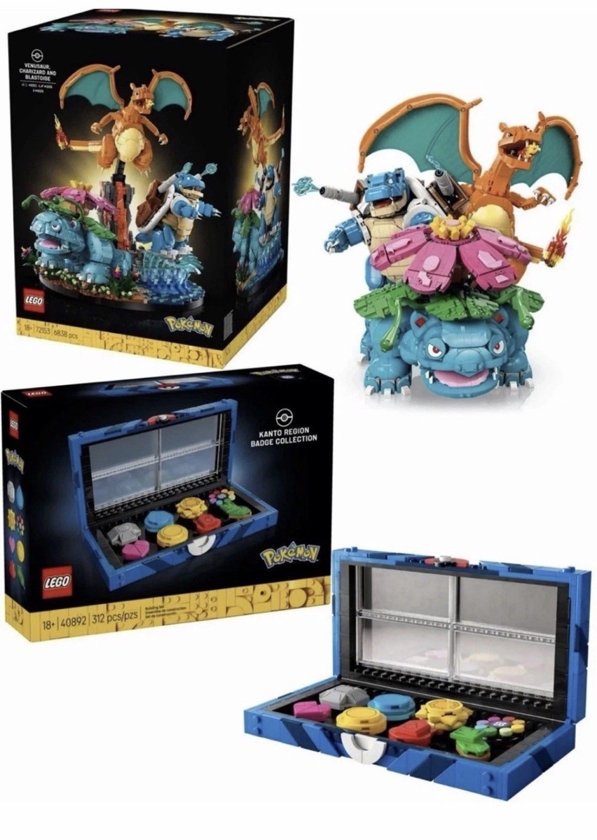 ミュージック 20TH ANNIVERSARY SPECIAL BOX LEGO Pokémon 72153 Venusaur Charizard Blastoise + Kanto Region