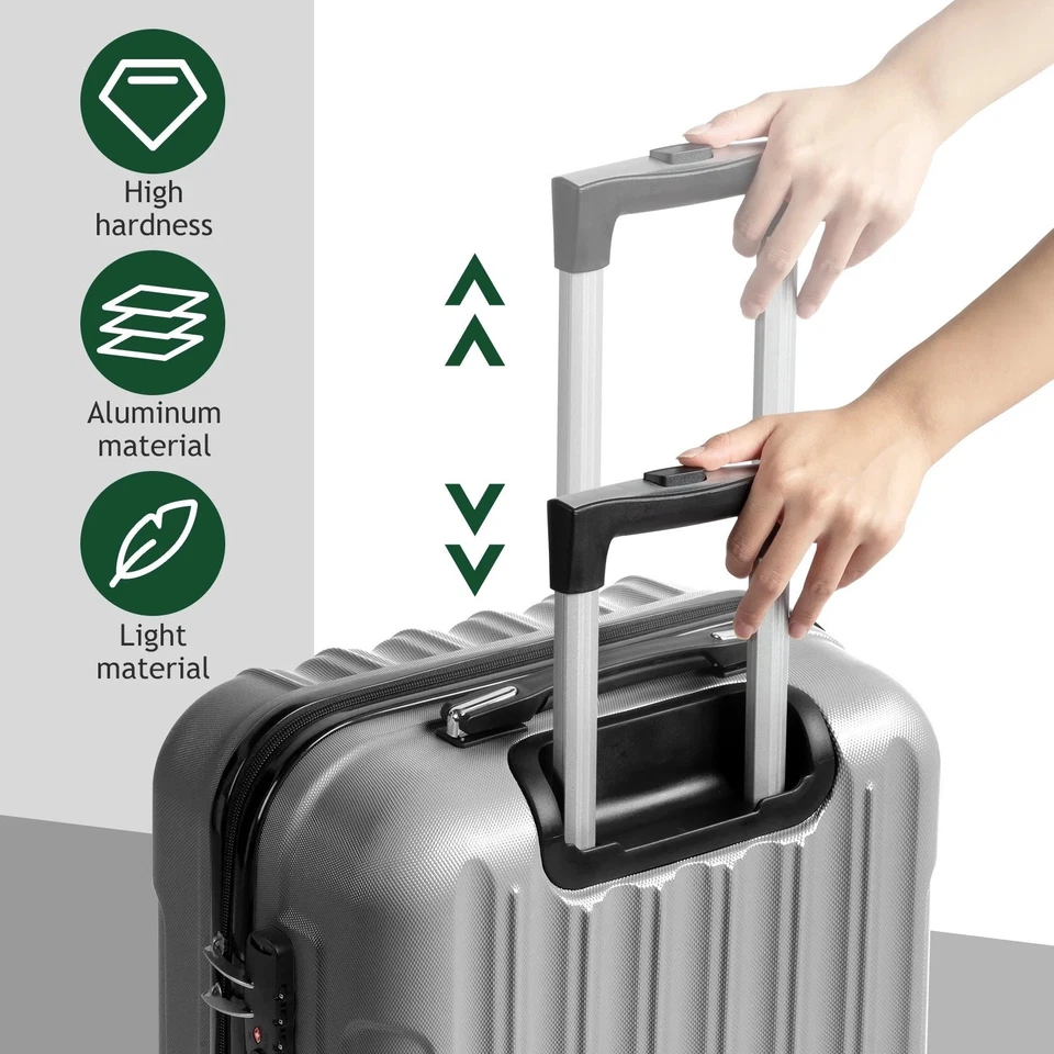 IZOD ISLA Extensible ABS Carcasa Dura Ligera 360 Ruedas Giratorias y Combo Bloqueo Foto 4 de 4