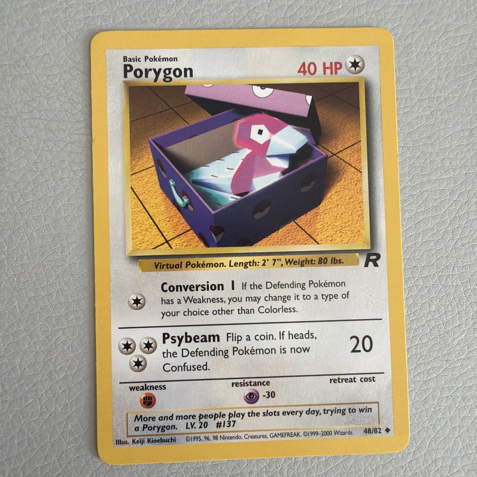 Porygon Team Rocket #48/82 English Pokemon Card - NM •