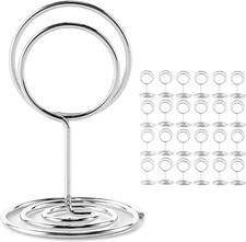 26Pcs Place Card Holder, Table Number Holders, Wire Picture Holder, Small Size T