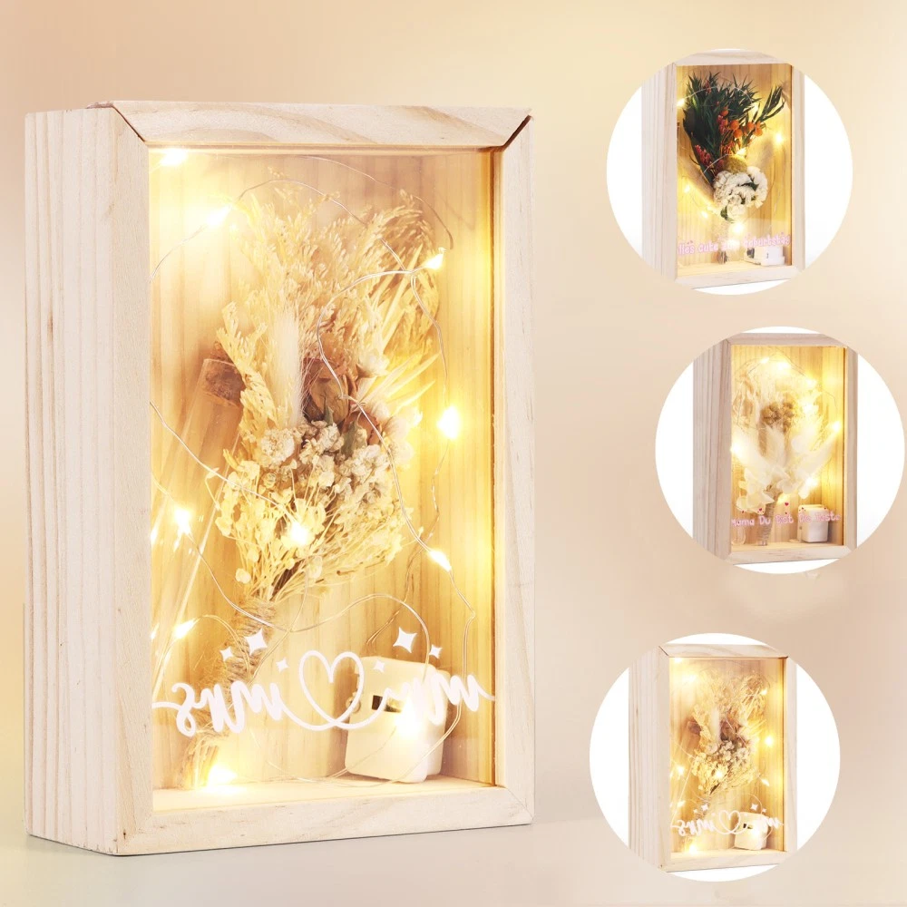 Bilder Rahmen Trockenblumen Blumen, Hochzeitsgeschenke, personalisiert, Geschenk