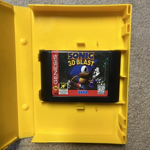 Sonic 3D Blast (Sega Genesis) Authentic Vintage Game - Blockbuster Rental Copy