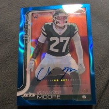 2025 Topps Chrome Football - #RRA-MM Malachi Moore Blue Rookie Auto /150 