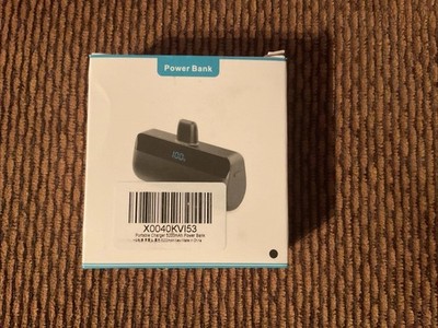 Mini Portable Charger USB-C Power Bank 5200mAh,Ultra Compact LCD Display Battery