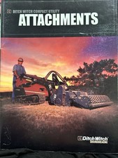 Ditch Witch Compact Utility Attacchi Manuale e Catalogo per Skid Steer Trencher