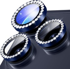 For iPhone 17 Pro / 17 Pro Max Metal Bling Tempered Glass Camera Lens Protector