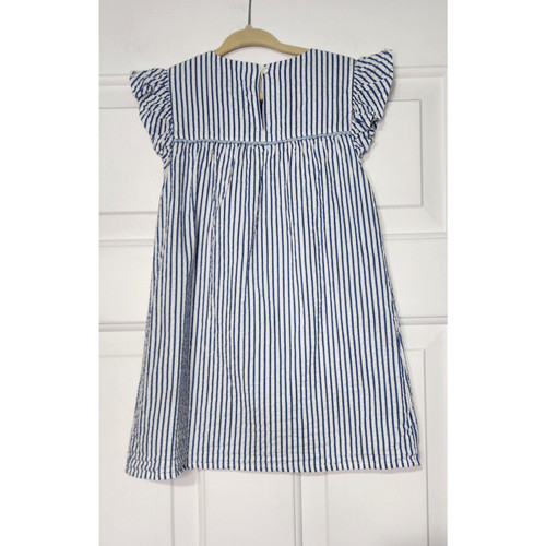 Vineyard Vines Girls Seersucker Embroidered Shift Dress Size 4T - Picture 4 of 6