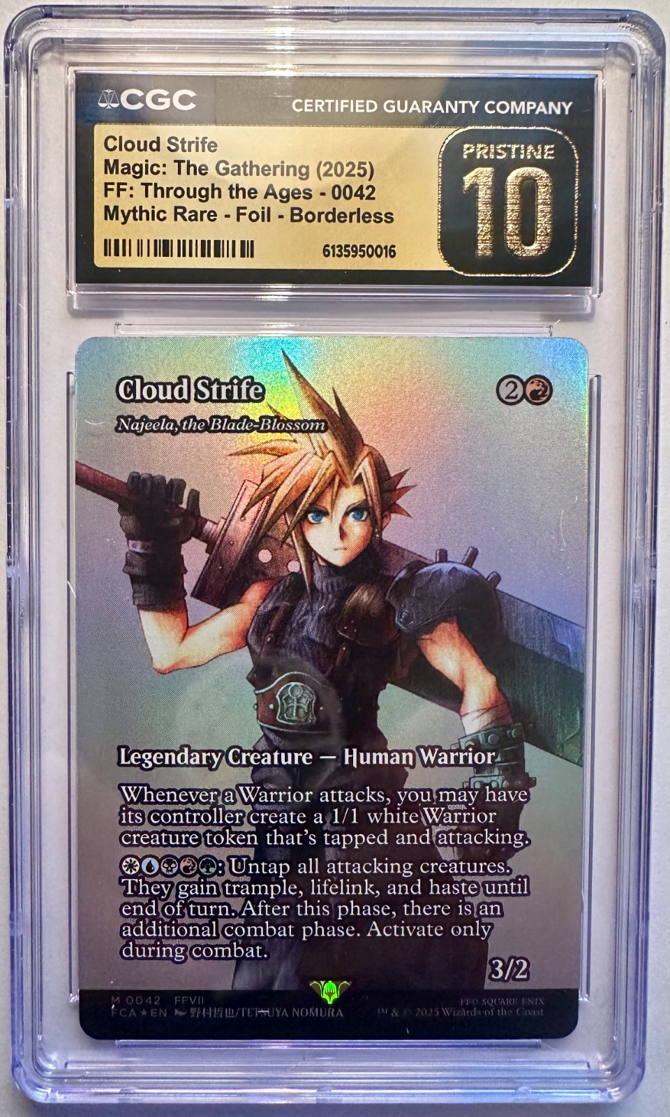 2025 Magic: The Gathering Final Fantasy Cloud Strife Serialized — CGC 10