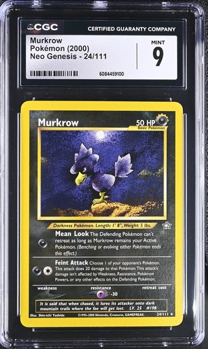 Murkrow (Unlimited) graded CGC 9 for sale on eBay