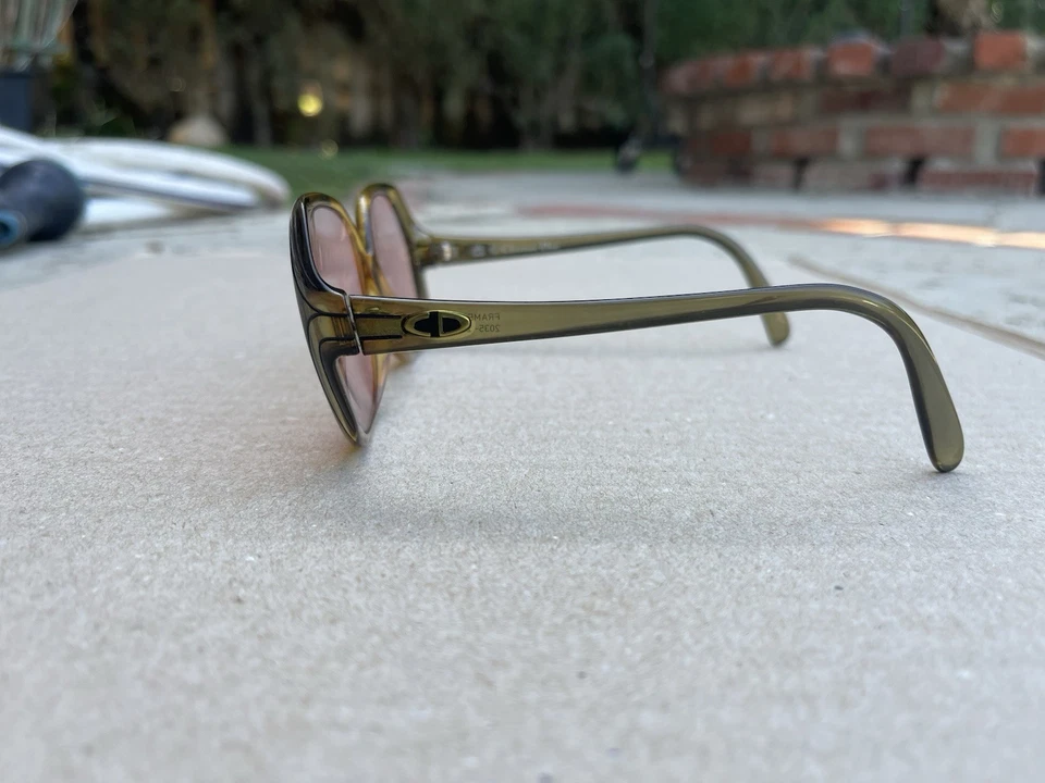 Vintage Christian Dior Amber Ombre’ Sunglasses/Eyeglasses Frames Only - Image 4 of 4