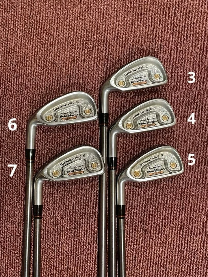 Lefty HONMA GOLF Twin Marks 2000-α 10pcs Iron Set 3-11/SW Flex-R M-50 No H/C - Image 3 of 4