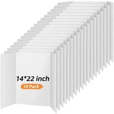 Ctosree Tri Fold Poster Board Bulk, Science Fair Project Display Paperboard, ...