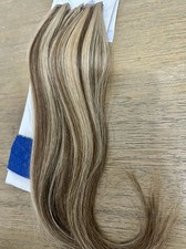 15 Tape in human hair extension remy 10pc Brown Blonde highlight dimension.12g