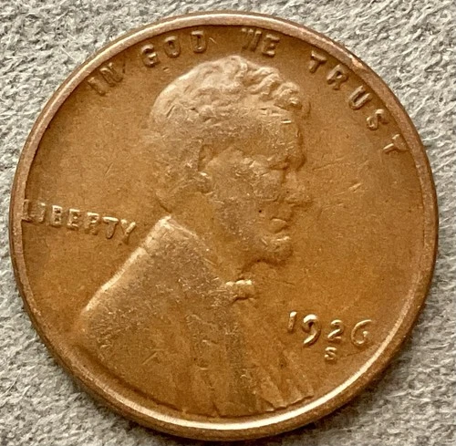 1926-S  Lincoln Wheat Cent - (VF) Very Fine - Higher Grade  ~ B593