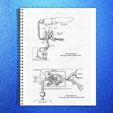 SINGER Sewing Machine Motor Wiring Diagrams Manual - WIRE BOUND - TOUGH COVERS