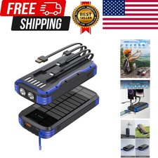 Solar Charger Power Bank, 40000mAh Portable Charger PD 20W Fast Charging Sola...