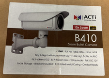 ACTi B410 10 Megapixel Day/Night Outdoor IR Bullet Camera, 6.3-63mm Lens