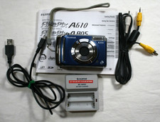 Fujifilm FinePix A805 Digital Camera 8.3MP 3x Zoom Blue W/ SD Card Kit. Works