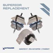 AUTOACER - 3p Front Engine Motor Mounts Rear Trans Mounts For Jaguar FType XJ XK