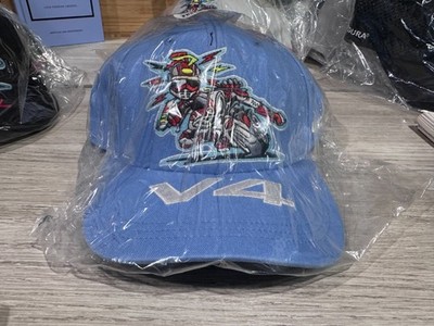 Brand New NWT Sealed SUPREME x Ducati 6 panel hat SS24 H77 Black Blue Gray  O/S