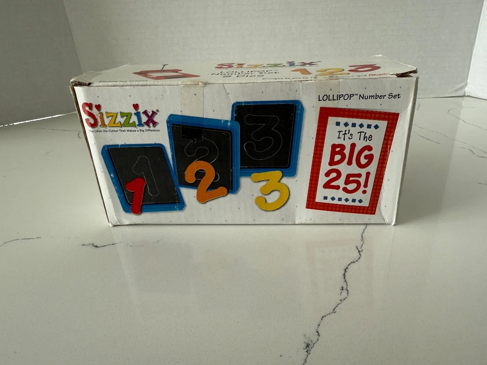 Juego de 9 troqueles de número de piruleta Sizzix incluidos por Provo Craft & Ellison ~ álbum de recortes Foto 2 de 4